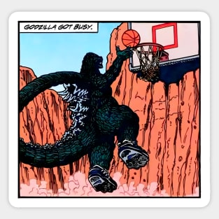 GODZILLA BALLING Sticker